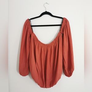Forever21 Ruched Off shoulder top